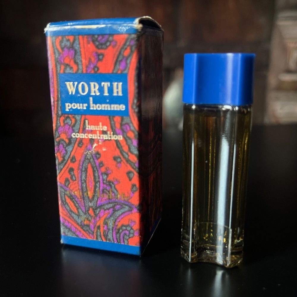 WORTH POUR HOMME HAUTE CONCENTRATION EDT MINI 7 ml/.23 fl oz~ VINTAGE, NEW W/BOX